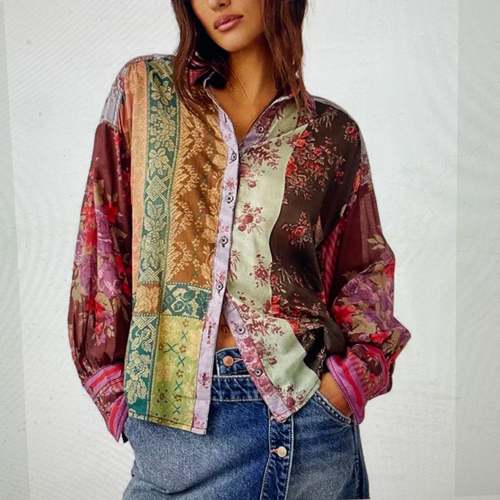 Free People Flower Patch Top